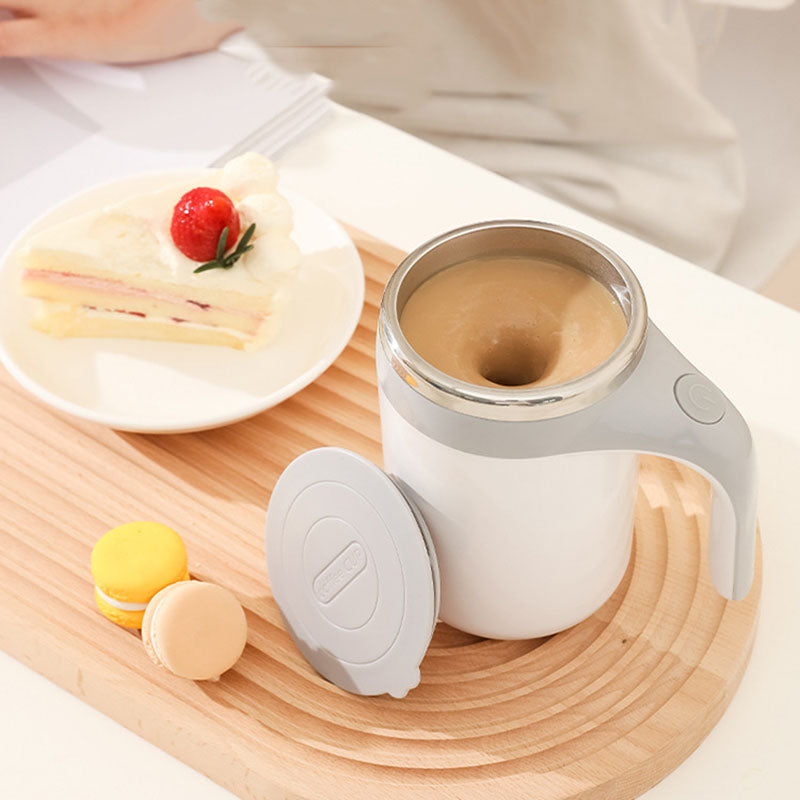 MixMug – Självomrörande Kaffemugg i Rostfritt Stål